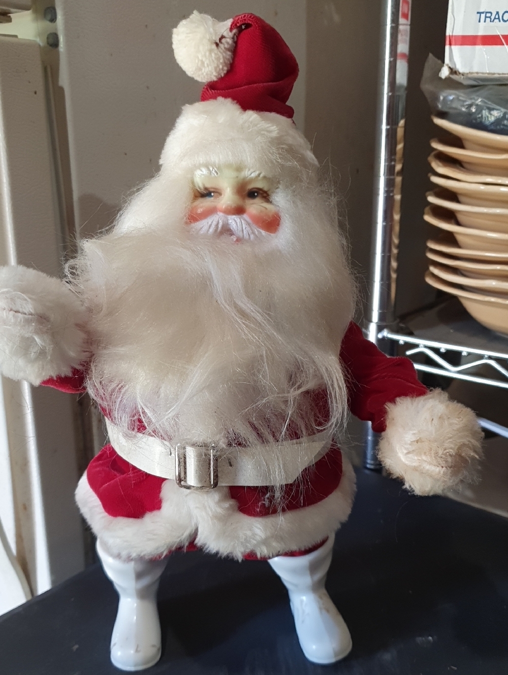 Vintage Style Santa Doll - Red and White Holiday Figure